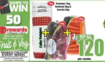Boxer Calby Potatoes + Beetroot + Carrots offer