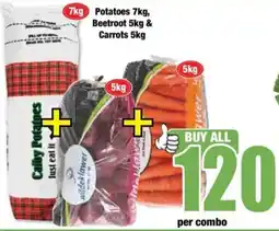 Boxer Potatoes, Beetroot and Carrots offer