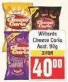 Frontline Willards Cheese Curls Assorted offer