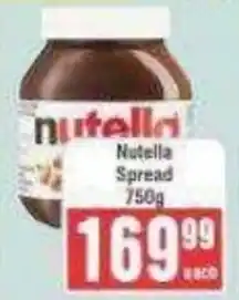 Frontline Nutella Spread offer