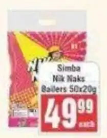 Frontline Simba Nik Naks Ballers offer