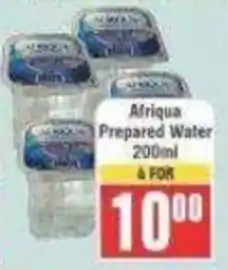 Frontline Africa Prepared Water offer