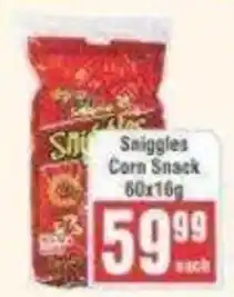 Frontline Sniggles Corn Snack offer
