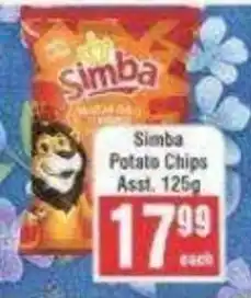 Frontline Simba Potato Chips Assorted offer