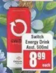 Frontline Switch Energy Drink Asst. offer
