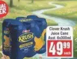 Frontline Clover Krush Juice Cans offer