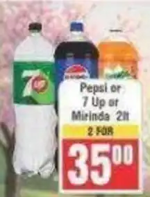 Frontline Pepsi or 7 Up or Mirinda 2lt offer