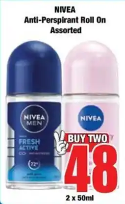 Boxer NIVEA Anti-Perspirant Roll On Assorted offer