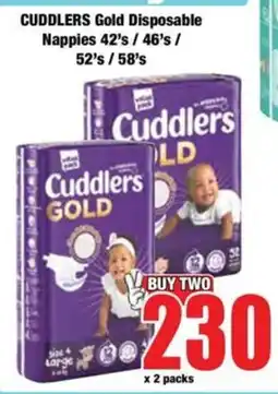 Boxer Cuddlers Gold Disposable Nappies offer