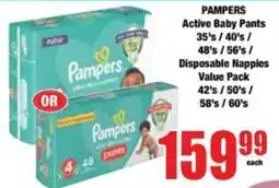 Boxer Pampers Active Baby Pants offer