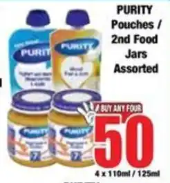 Boxer PURITY Pouches / 2nd Food Jars Assorted offer