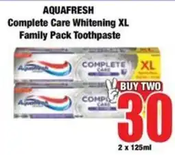 Boxer AQUAFRESH Complete Care Whitening XL Family Pack Toothpaste offer