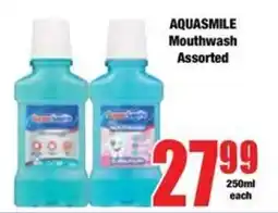 Boxer AQUASMILE Mouthwash Assorted offer