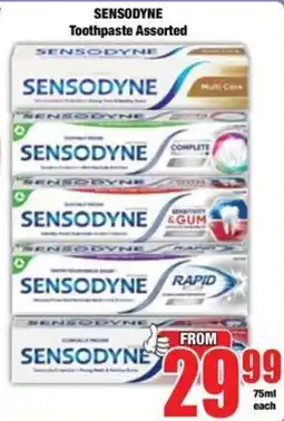 Boxer Sensodyne Toothpaste Assorted offer