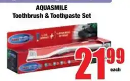Boxer AQUASMILE Toothbrush & Toothpaste Set offer