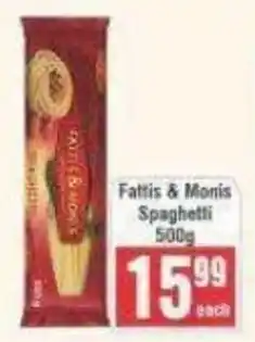 Frontline Fattis & Monis Spaghetti offer