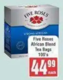 Frontline Five Roses African Blend Tea Bags offer