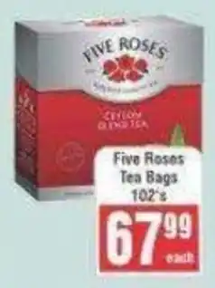 Frontline Five Roses Tea Bags offer