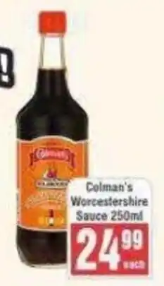 Frontline Colman's Worcestershire Sauce offer