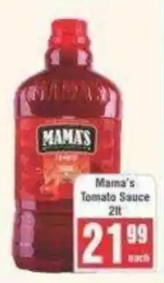 Frontline Mama's Tomato Sauce offer