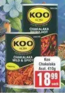 Frontline Koo Chakalaka offer