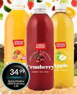 Super Save Spring Meadow 100% Fruit Juice offer