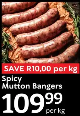 Oxford Freshmarket Spicy Mutton Bangers offer