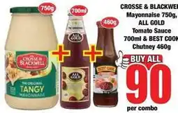 Boxer Crosse & blackwell - mayonnaise, tomato sauce & chutney offer