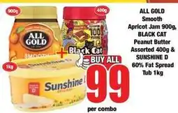 Boxer Cat - smooth apricot jam & peanut butter & fat spread offer