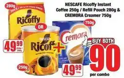 Boxer Ricoffy - instant coffee & cremora creamer offer