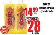 Boxer Boxer - raisin bread offer