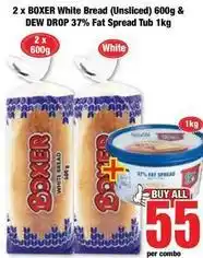 Boxer Boxer - white bread & fat spread tub offer