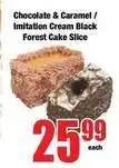Boxer Chocolate & caramel / imitation cream black forest cake slice offer