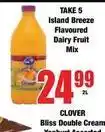 Boxer Clover - take 5 island breeze flavoured dairy fruit mix offer