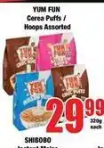 Boxer Shibobo - cerea puffs / hoops assorted offer