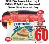 Boxer Parmalat - french polony & full cream processed cheese slices assorted offer