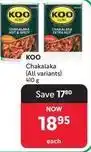 Makro Koo - chakalaka offer
