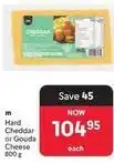 Makro Hard cheddar or gouda cheese offer