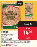 Makro Econo - red speckled beans offer