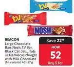 Makro Cat - large chocolate bars nosh, tv bar, black cat jelly tots or damascus nougat offer