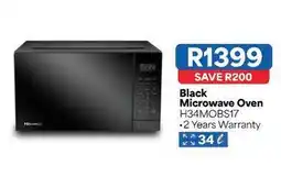OK Furniture Hisense - black microwave oven h34mobs17 offer