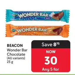 Makro BEACON Wonder Bar Chocolate (All variants) offer