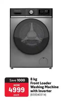 Makro 8 kg Front Loader Washing Machine with Inverter offer
