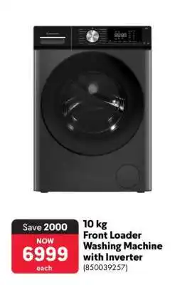 Makro 10 kg Front Loader Washing Machine with Inverter offer