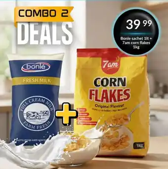 Bonle Fresh Milk + 7am Corn Flakes