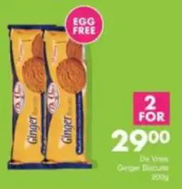 Save De Vries Ginger Biscuits offer