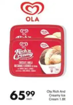 Save Ola Rich And Creamy Ice Cream offer