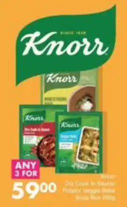 Save Knorr Dry Cook In Sauce/ Potato/ Veggie Bake Soup Box offer