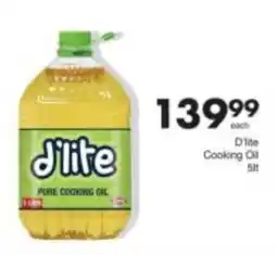 Save d'lite Pure Cooking Oil offer