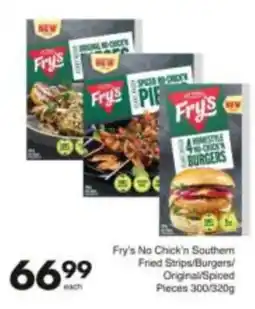 Save Fry's No Chick'n Southern Fried Strips/Burgers/ Original/Spiced Pieces offer